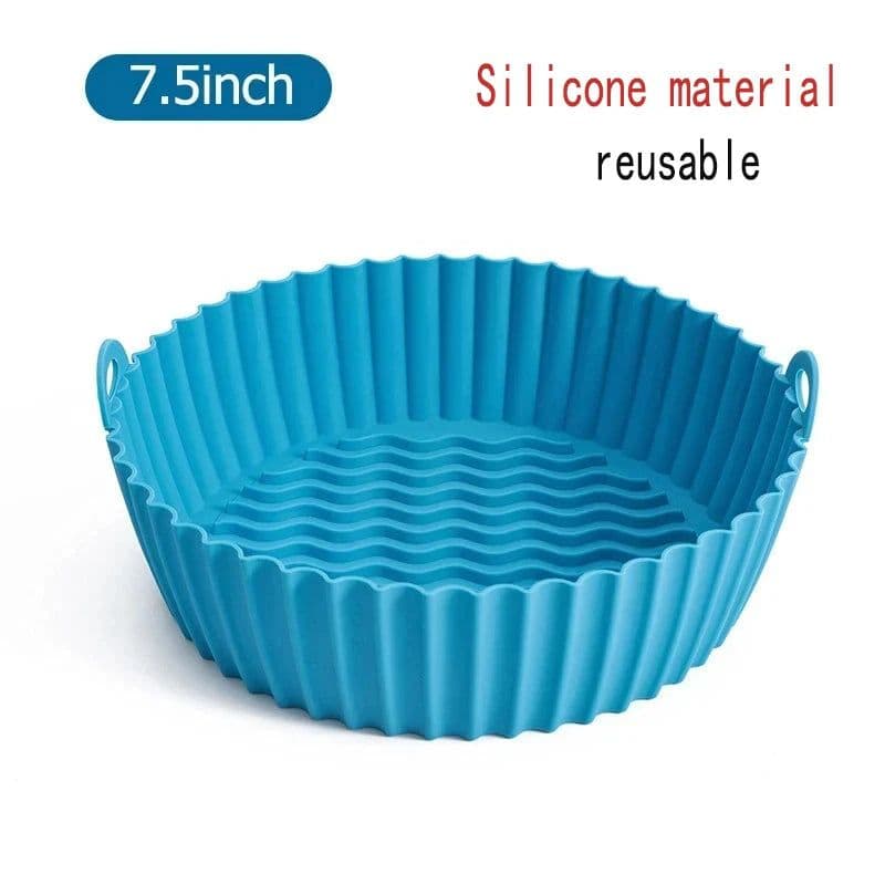 image-50Pcs Round Air Fryer Disposable Paper Liners Non-Stick
