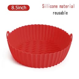 image-50Pcs Round Air Fryer Disposable Paper Liners Non-Stick