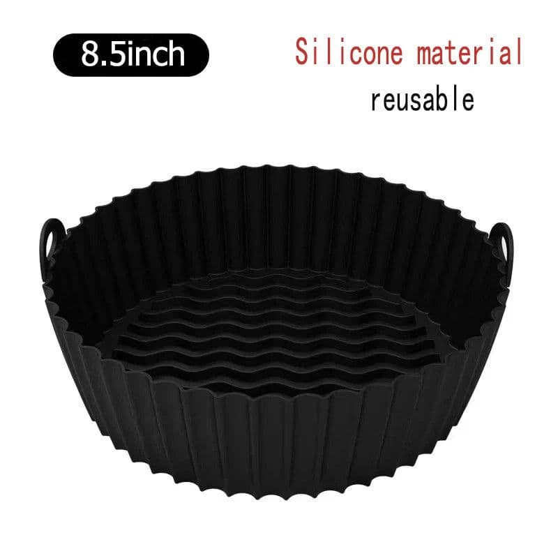 image-50Pcs Round Air Fryer Disposable Paper Liners Non-Stick