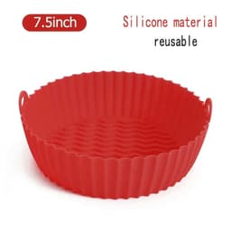 image-50Pcs Round Air Fryer Disposable Paper Liners Non-Stick