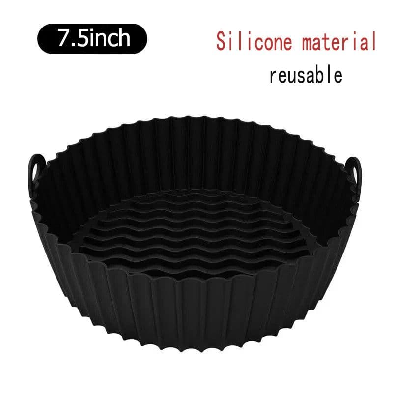 image-50Pcs Round Air Fryer Disposable Paper Liners Non-Stick
