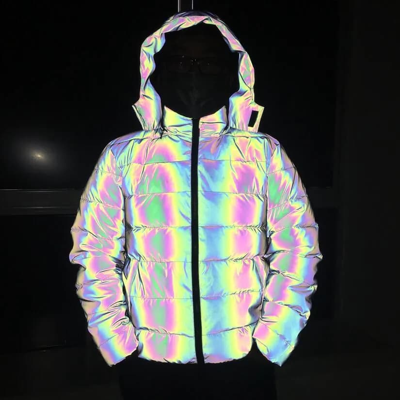 image-2022 Winter Reflective Cotton Jacket - Men's Women's