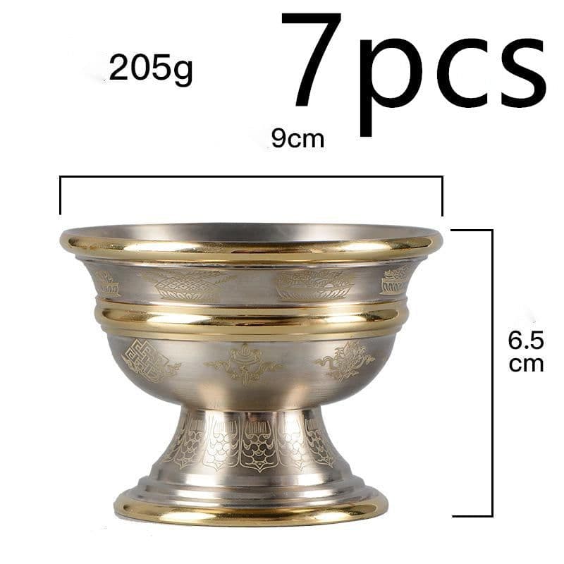 image-Water Supply Cup for Buddha Cup Copper Manual Household Buddha Front Cup Water Supply Bowl