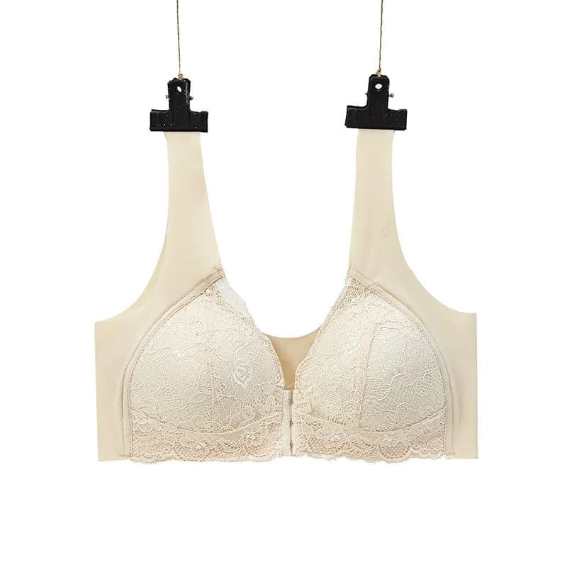 image-Women's Seamless Lace Nursing Bra U-Shaped 5XL Silku Fei