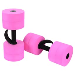 image-Hikeen Aquatic Exercise Dumbbells Water Dumbbell Resistance Fitness Barbells with 4 High-Density EVA Foam Pool Weights Dumbbells