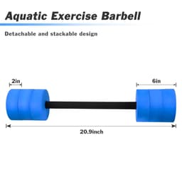image-Hikeen Aquatic Exercise Dumbbells Water Dumbbell Resistance Fitness Barbells with 4 High-Density EVA Foam Pool Weights Dumbbells