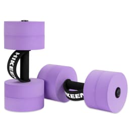 image-Hikeen Aquatic Exercise Dumbbells Water Dumbbell Resistance Fitness Barbells with 4 High-Density EVA Foam Pool Weights Dumbbells