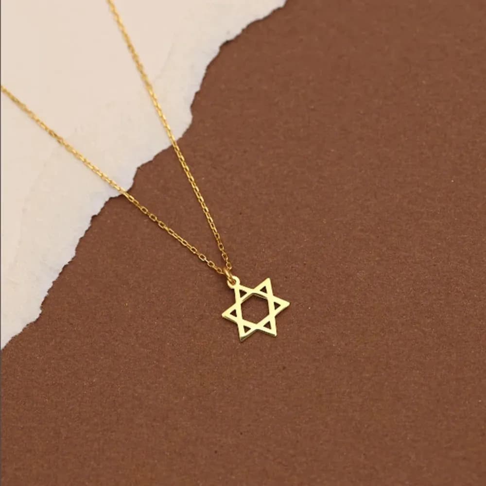 image-David Star Stainless Steel Link Chain Necklace
