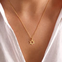 image-David Star Stainless Steel Link Chain Necklace