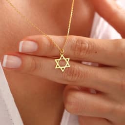 image-David Star Stainless Steel Link Chain Necklace