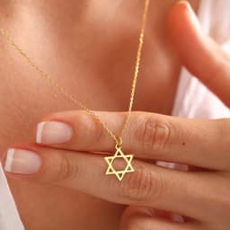 image-David Star Stainless Steel Link Chain Necklace