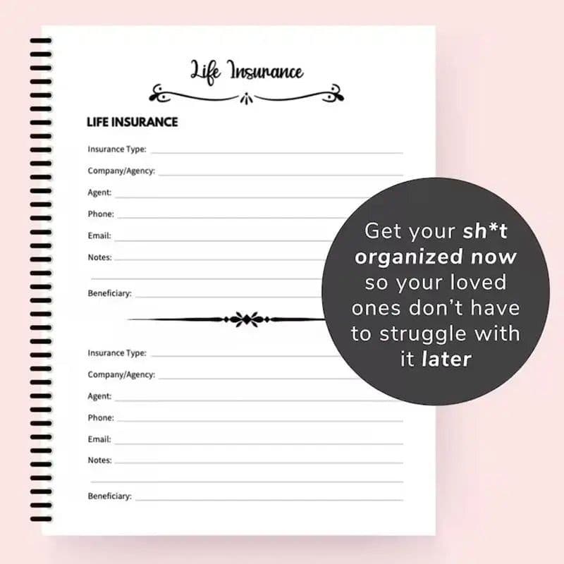 image-Funny End of Life Planner Organizer Notebook