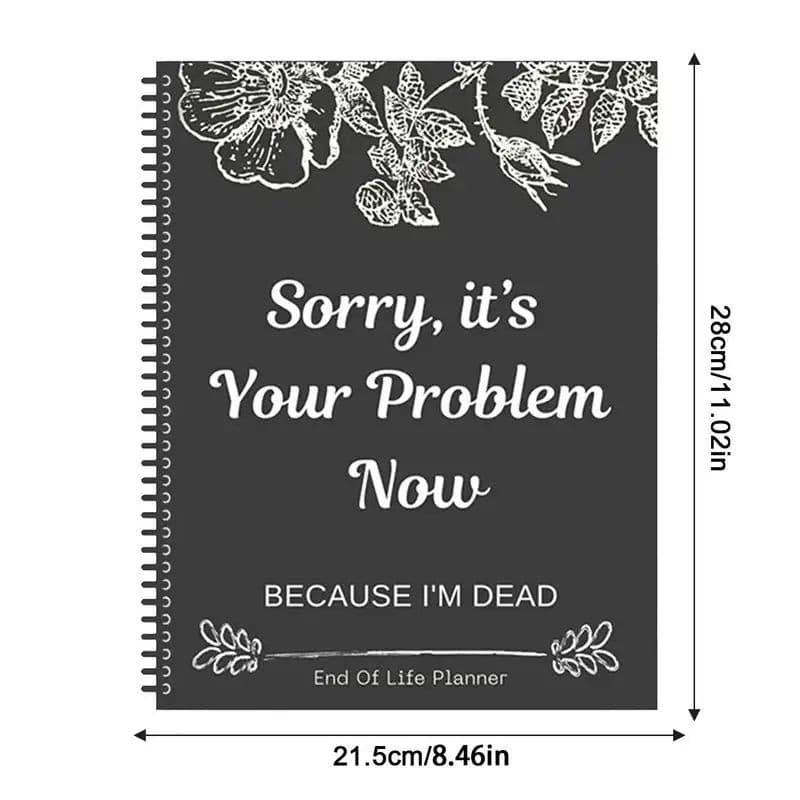 image-Funny End of Life Planner Organizer Notebook