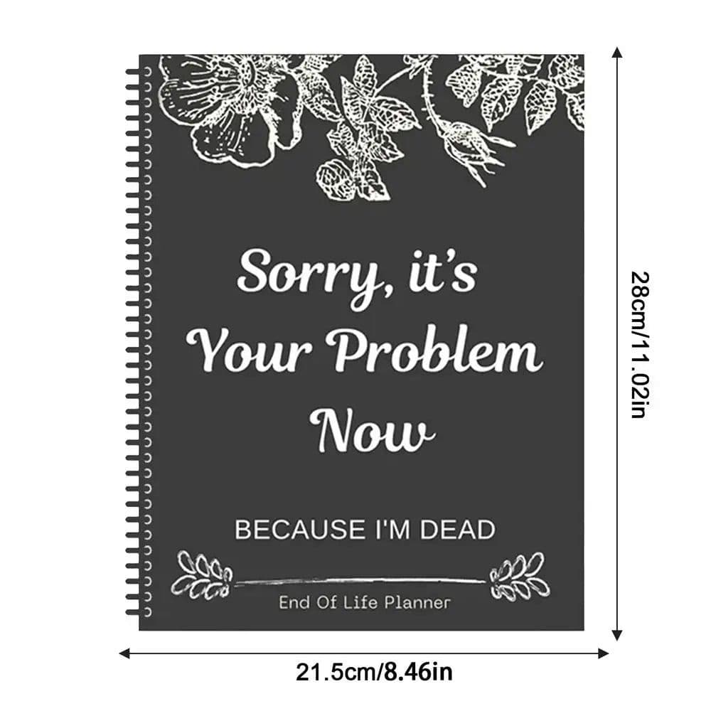 image-Funny End of Life Planner Organizer Notebook