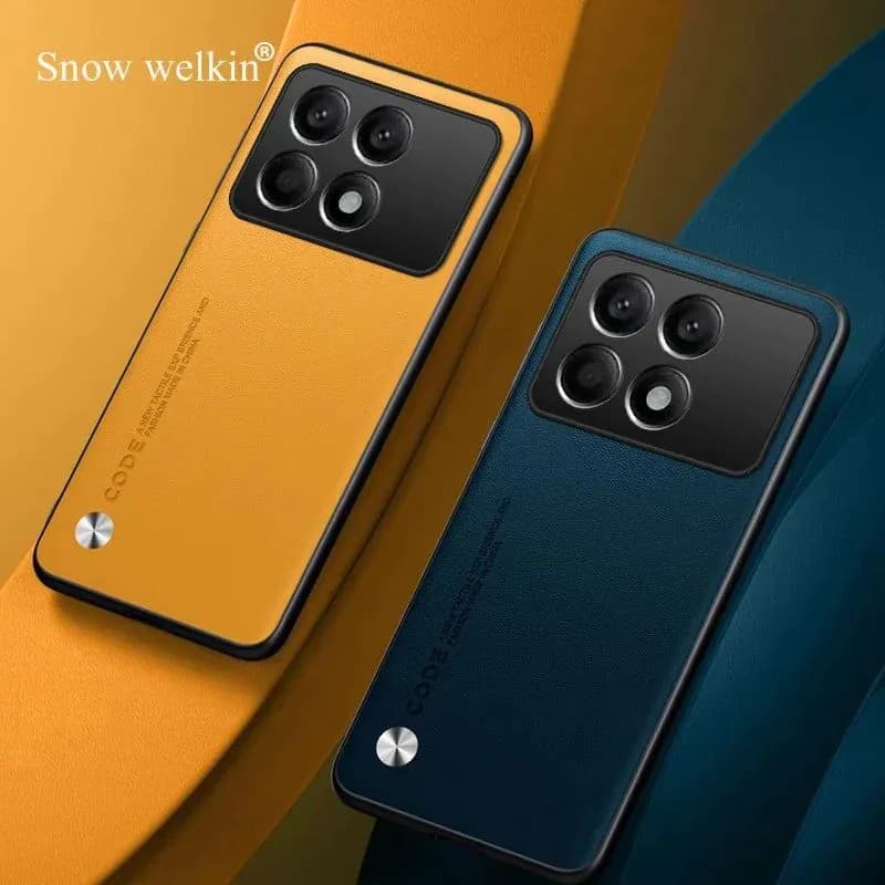 image-snow welkin Poco X6 Pro PU Leather Shockproof Case