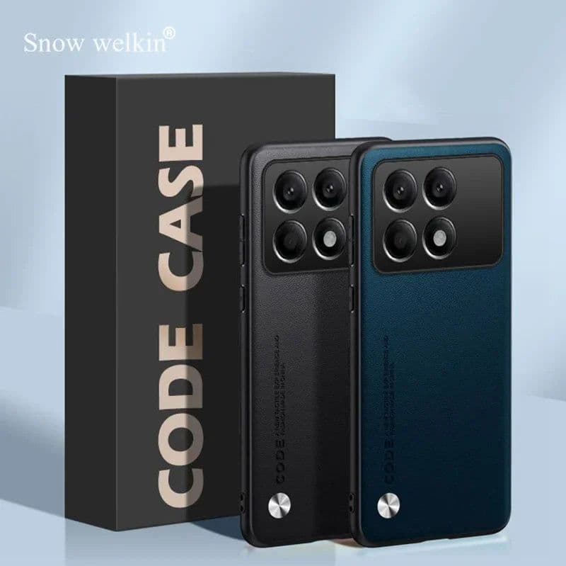 image-snow welkin Poco X6 Pro PU Leather Shockproof Case