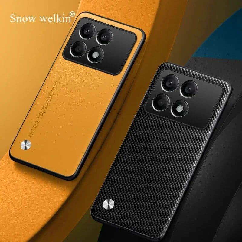 image-snow welkin Poco X6 Pro PU Leather Shockproof Case