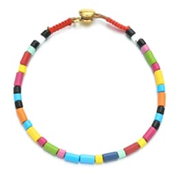 image-Gold Color Snap Button Rainbow Tile Jewelry 2022 Cool bracelets for Women Enamel Tile Bracelet Boho Braclets Ins Trendy Bangles