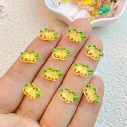 image-50Pcs New Cute Resin Mini Cartoon Animals Christmas Seris Series Flat Back Manicure Parts Embellishments For Hair Bows