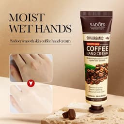 image-SADOER Coffee Hand Cream Moisturizing Whitening Anti-aging Anti Wrinkles Hydrating Hands Skin Care Products