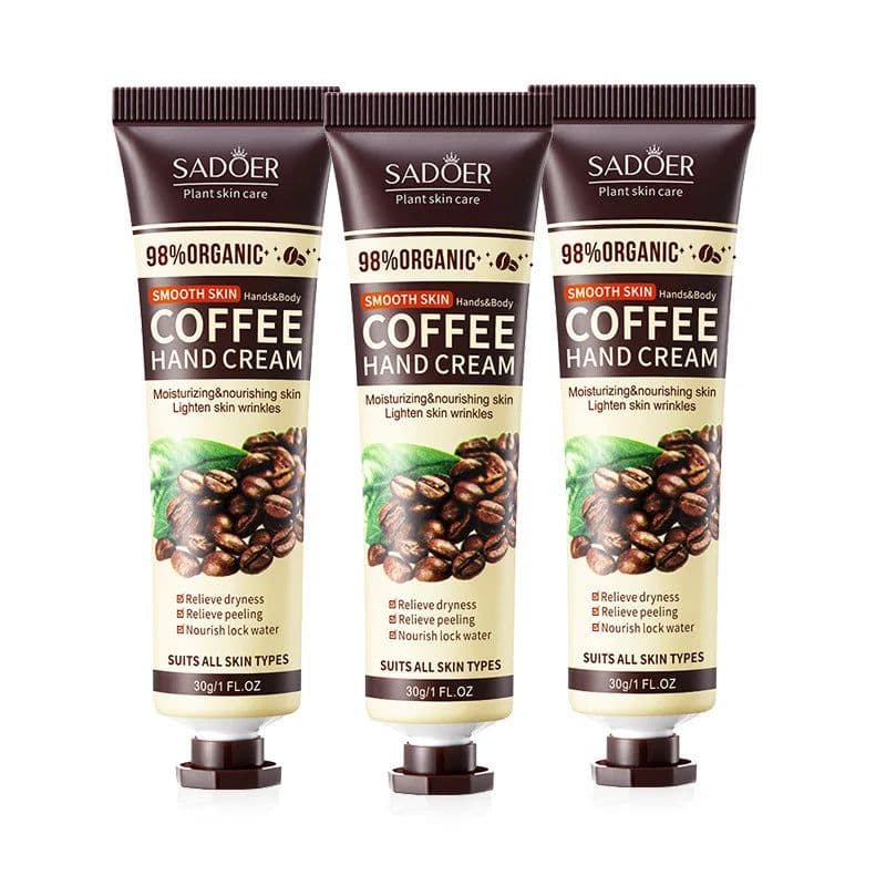 image-SADOER Coffee Hand Cream Moisturizing Whitening Anti-aging Anti Wrinkles Hydrating Hands Skin Care Products
