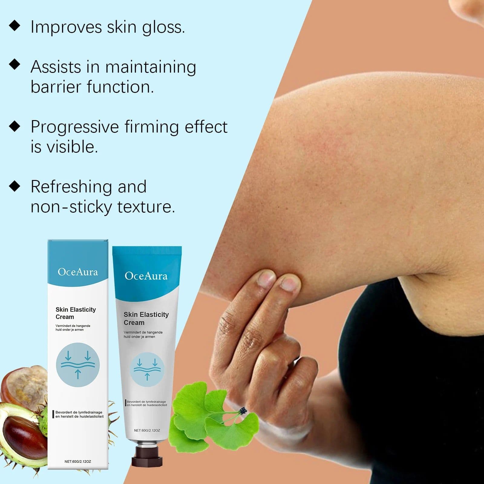 image-OceAura Firming Hand Cream 60g Tightening Lifting