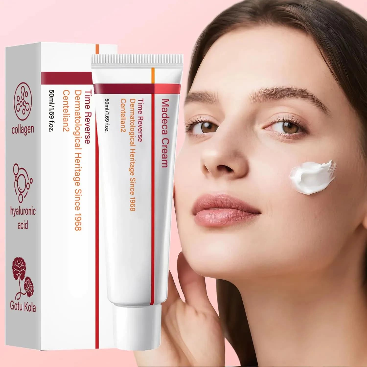 image-Collagen Madeca Cream Time Reverse Advanced Fast-Absorbing Nourishing,Hydrates,Firms Reduces Wrinkles,Korean Skin Care Centella