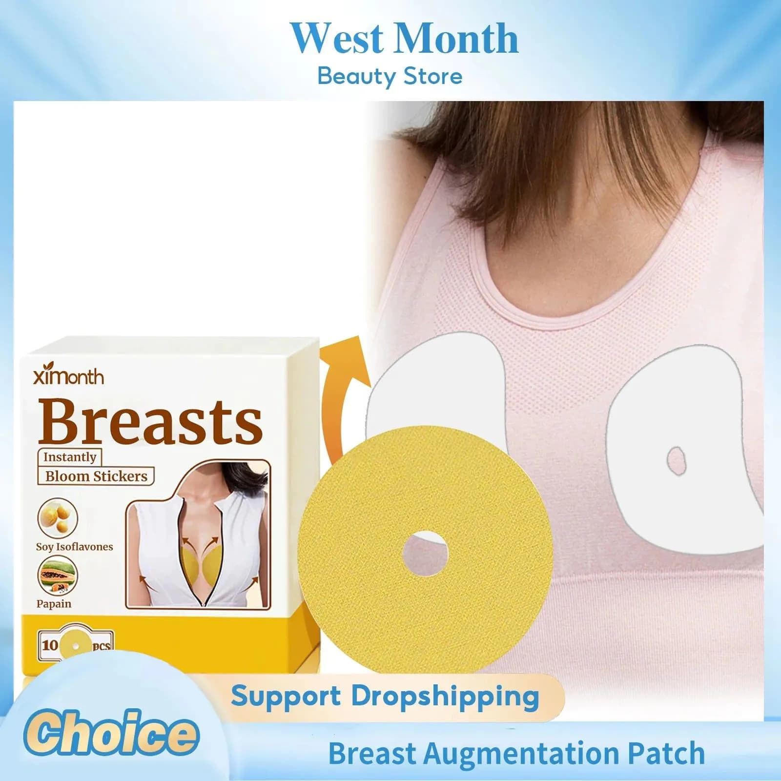 image-Ximonth Breast Augmentation Patch - 10pcs