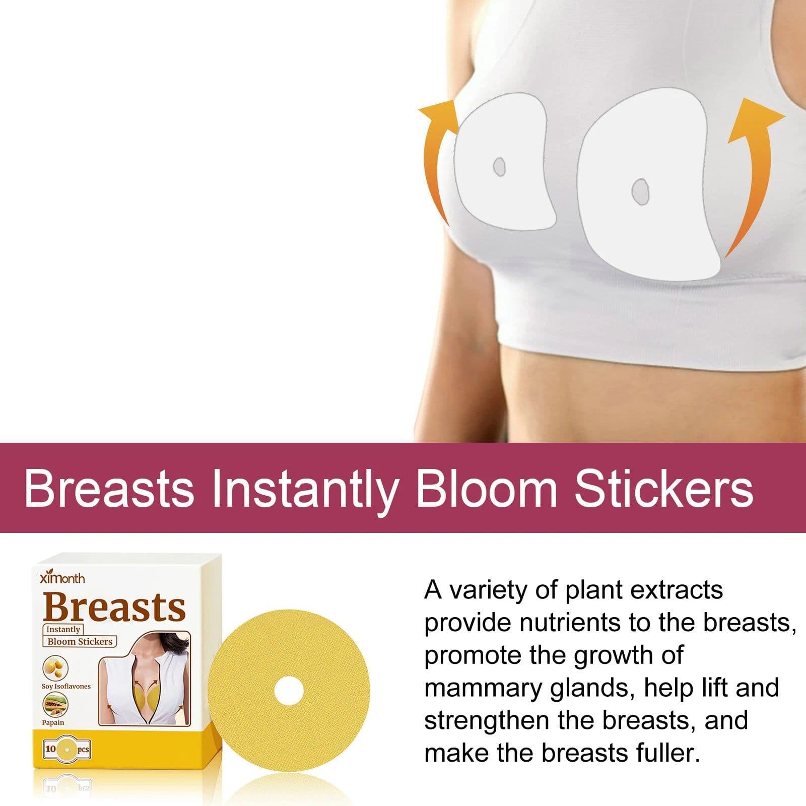image-Ximonth Breast Augmentation Patch - 10pcs