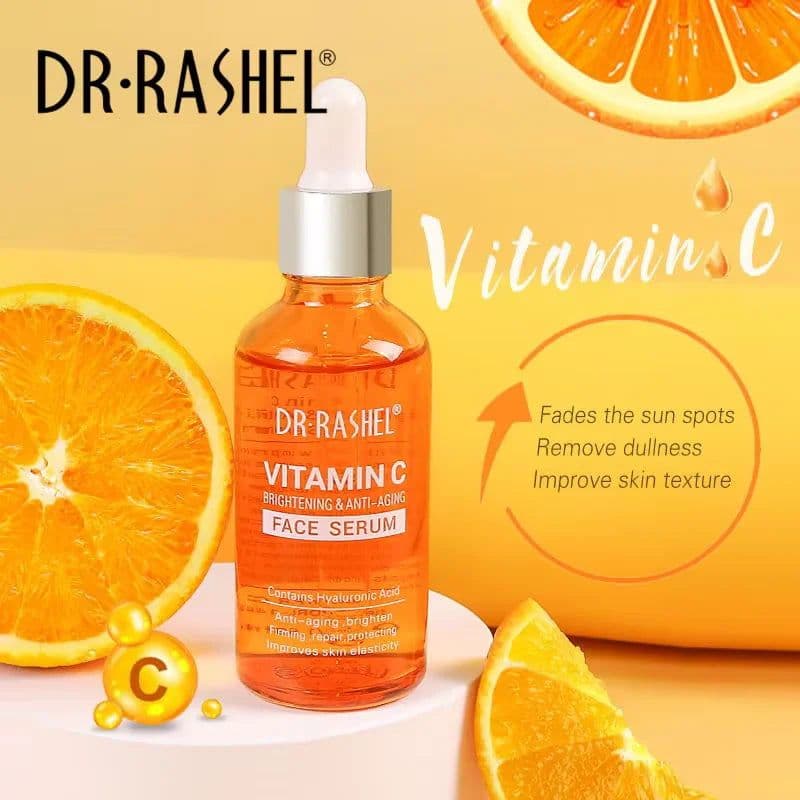 image-DR.RASHEL Vitamin C Liquid Hydration Moisturizing Repair Improves Skin Firmness Elasticity VC Facial Serum 50ml