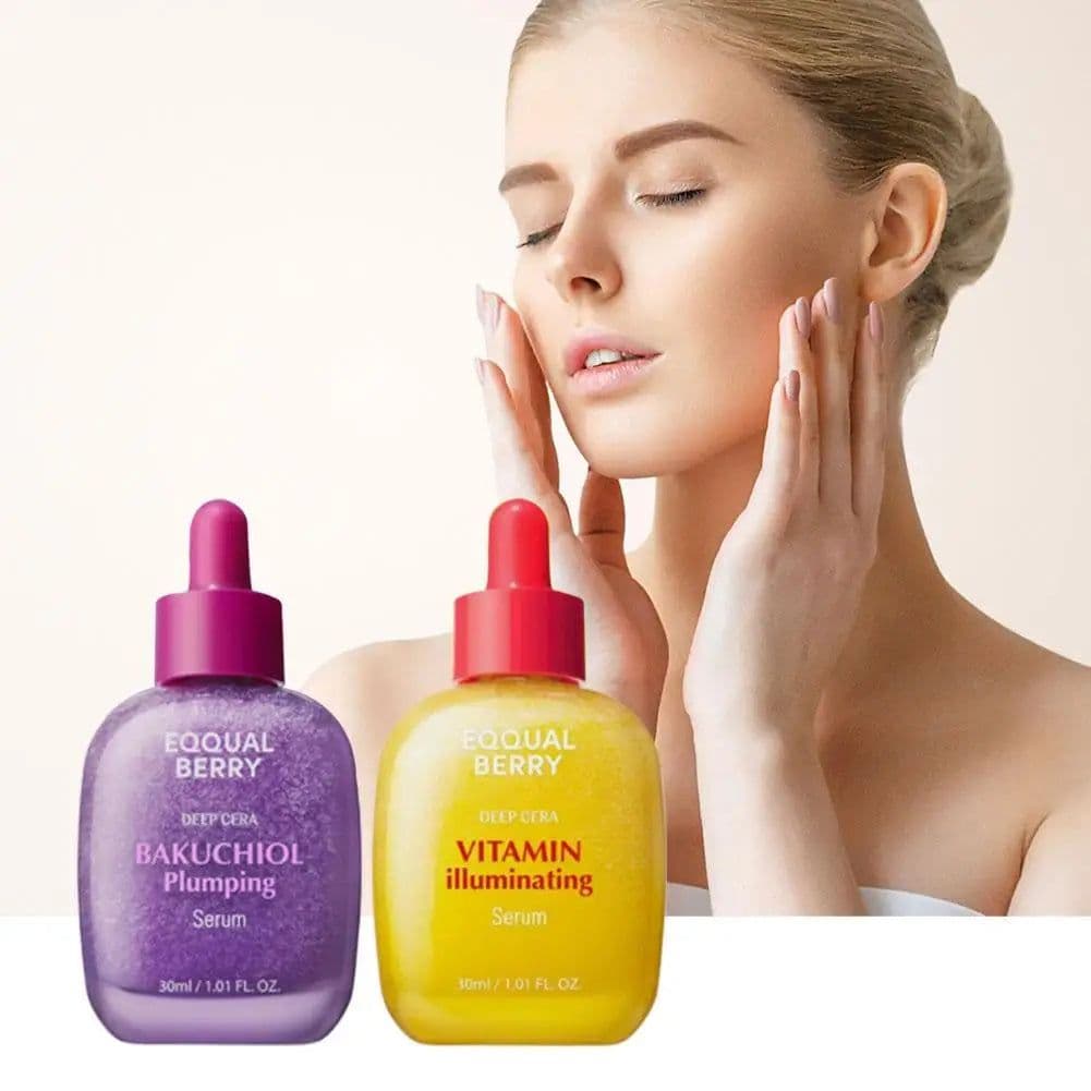image-Deepcera Bakuchiol Volumizing Plumping Serum Vitamin C Long-lasting Moisturizing Nourishing Natural Formula Gentle Skin Care
