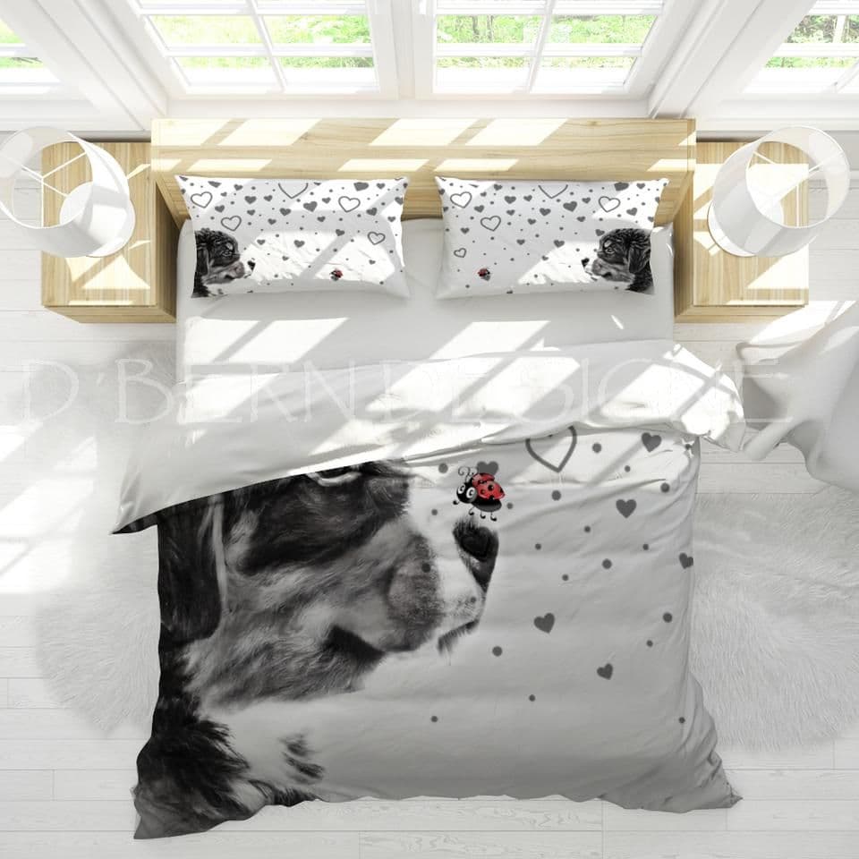 image-D´Bern Designe Bernese Mountain Dog & Ladybug BED covers 3 in 1