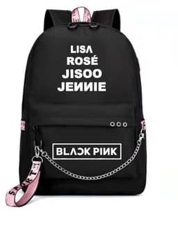 image-BLACKPINK Park Chae-young, LISA, Kim Ji-soo, the same starry sky backpack, school bag, backpack, Korean version, USB