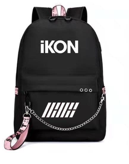 image-BLACKPINK Park Chae-young, LISA, Kim Ji-soo, the same starry sky backpack, school bag, backpack, Korean version, USB