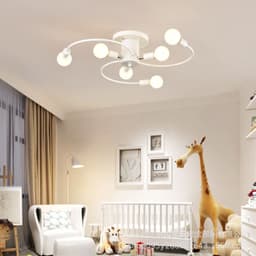 image-New bedroom ceiling lamp hotel creative personality art living room room light luxury golden curved tube lamp wholesale