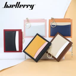 image-baellerry Coin Purse - Claret PU Leather Zipper