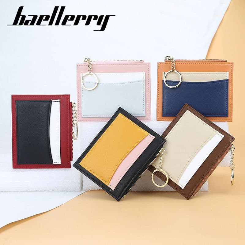 image-baellerry Coin Purse - Claret PU Leather Zipper