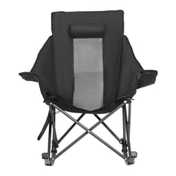 image-VEVOR Chaise à Bascule Pliante de Camping Chauffante, 3 Réglages de Chaleur, Charge 102 kg, avec Poche et Porte-gobelet, Chaise Rembourrée Extérieur Portable pour Jardin, Sports en Plein Air, Voyage