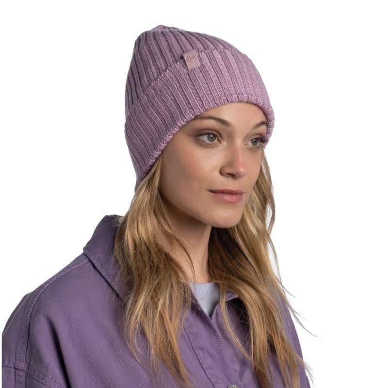 image-Buff Knitted Norval Hat Pansy 1242426011000