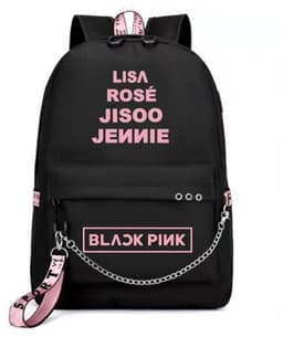 image-BLACKPINK Park Chae-young, LISA, Kim Ji-soo, the same starry sky backpack, school bag, backpack, Korean version, USB