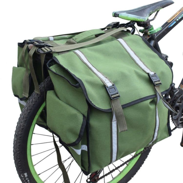image-Army Green Bicycle Backpack - Reflective 20L Waterproof