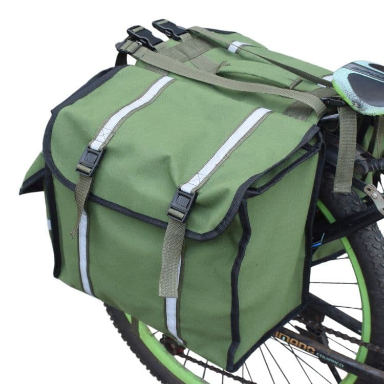 image-Army Green Bicycle Backpack - Reflective 20L Waterproof