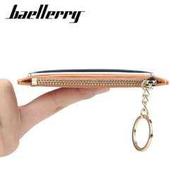 image-baellerry Coin Purse - Claret PU Leather Zipper