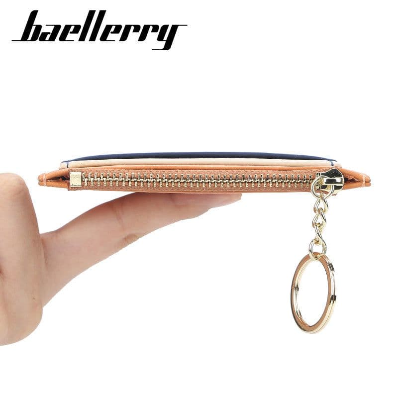 image-baellerry Coin Purse - Claret PU Leather Zipper