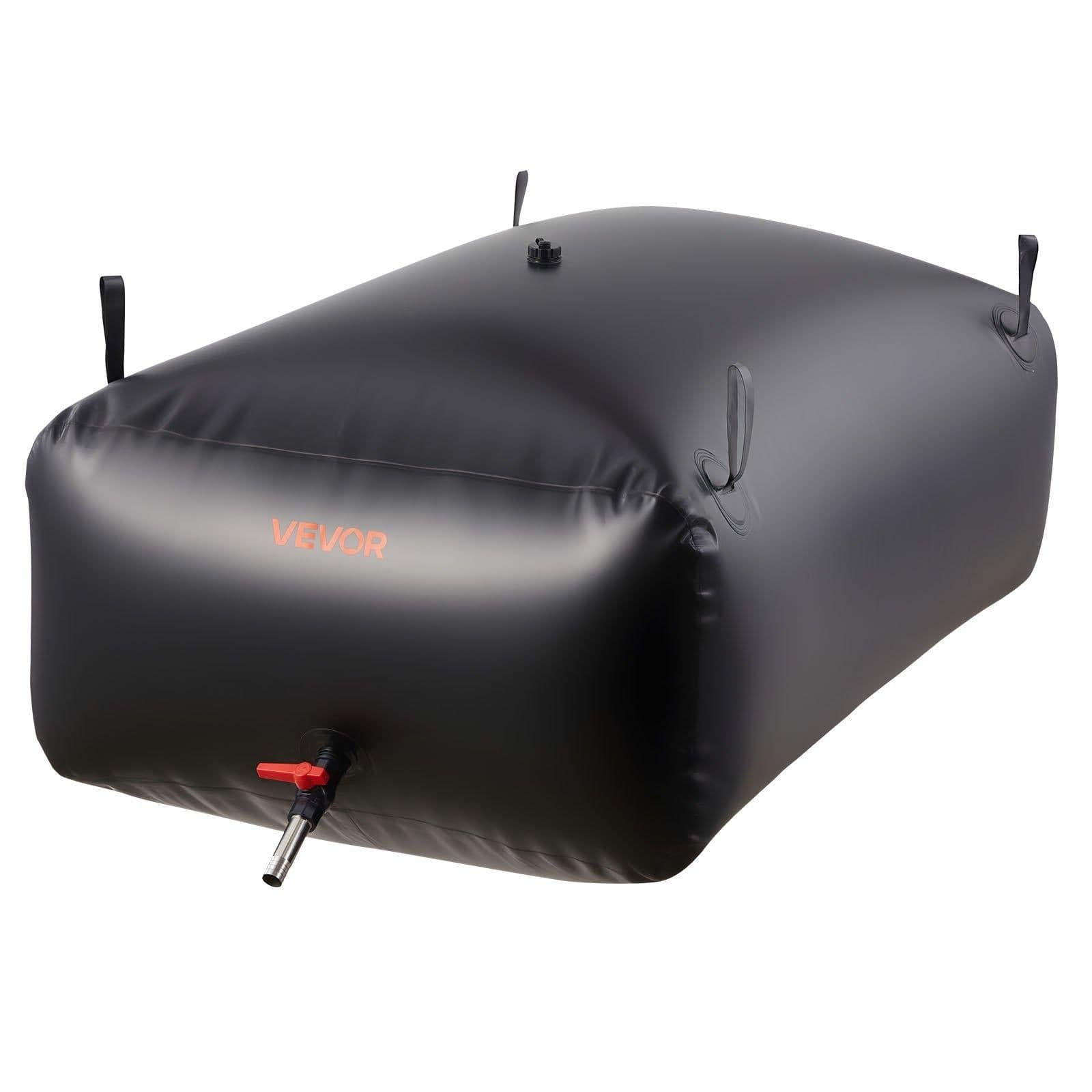image-VEVOR Water Storage Bladder 142.7 Gallon Large Capacity Water Bag, Portable & Collapsible Soft Waters Container, Leakproof & Tear-Resistant PVC Emergency Waters Storage Tank for RV Truck & Outdoor Use