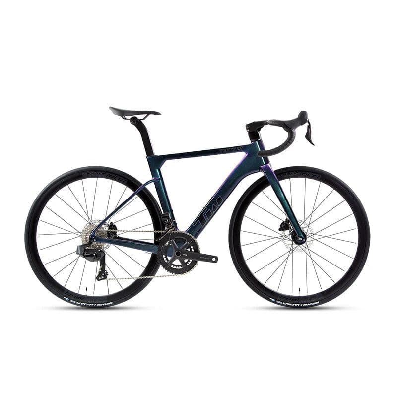 image-2025 TWITTER Factory Wireless Carbon Road Bike Full Hydraulic Brake Racing Wheel Peak EDS-2X12S with 50 mm Carbon Wheels bicycle