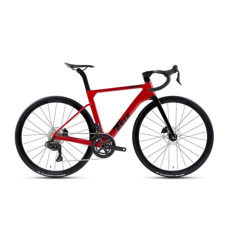 image-2025 TWITTER Factory Wireless Carbon Road Bike Full Hydraulic Brake Racing Wheel Peak EDS-2X12S with 50 mm Carbon Wheels bicycle