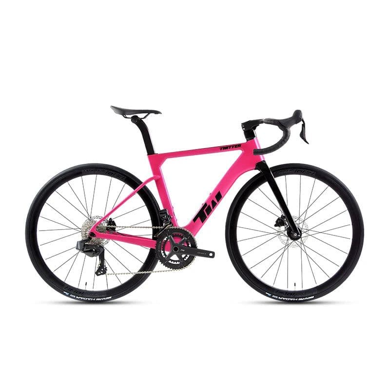 image-2025 TWITTER Factory Wireless Carbon Road Bike Full Hydraulic Brake Racing Wheel Peak EDS-2X12S with 50 mm Carbon Wheels bicycle
