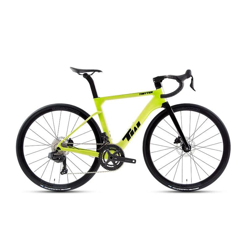image-2025 TWITTER Factory Wireless Carbon Road Bike Full Hydraulic Brake Racing Wheel Peak EDS-2X12S with 50 mm Carbon Wheels bicycle