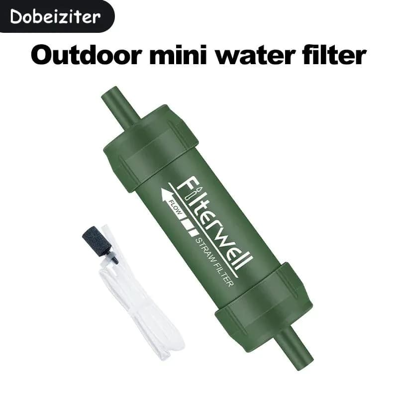 image-Mini Water Filter Straw Portable Outdoor Emergency Purification Micron Survival Gear for Storm Hiking Camping Water Purifier